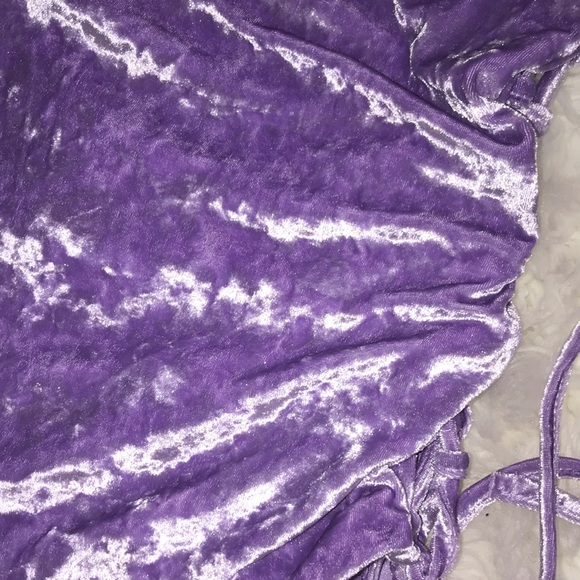 Beautiful sexy velour mini dress size small - Picture 10 of 16